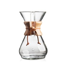 Классическая кофеварка кемекс на восемь чашек CHEMEX Classic CM-8A 8 порций, стекло