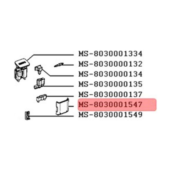 Крышка носика к кофемашинам Krups EA89 MS-8030001547