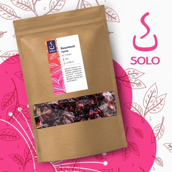 Чай Вишневый пунш SOLO, 250г