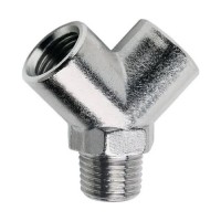 Фитинг тройник Y 3/8F - 3/8M - 3/8F