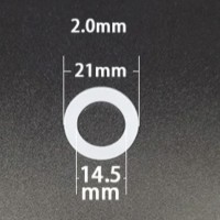 Плоский уплотнитель 21х14,5х1,8 мм EPDM (для аэратора трубки кипятка)