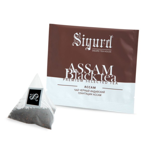 Чай черный АССАМ SIGURD 20 пирамидок по 2 гр.