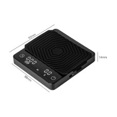 Весы SmartCoffee R6-MINI светодиодный дисплей, таймер и противоскользящая поверхность, черные