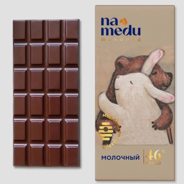 Шоколад Сказочный на Меду Молочный 46%, 45г