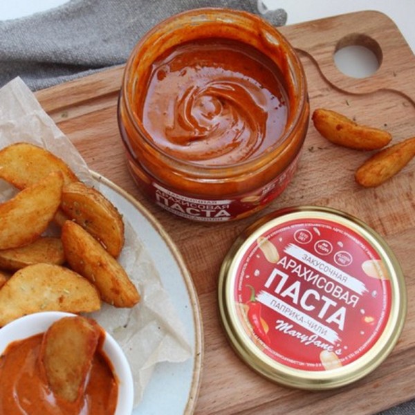 Арахисовая паста С копченой паприкой и чили Mary Jane's, 200 г