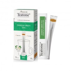 Зеленый чай с ароматом жасмина в стиках для разовой заварки TEATONE 15 стиков по 1,8г