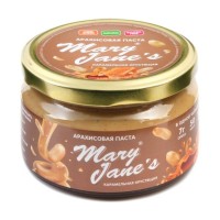Арахисовая паста Карамельная хрустящая Mary Jane's, 200 г