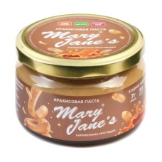 Арахисовая паста Карамельная хрустящая Mary Jane's, 200 г