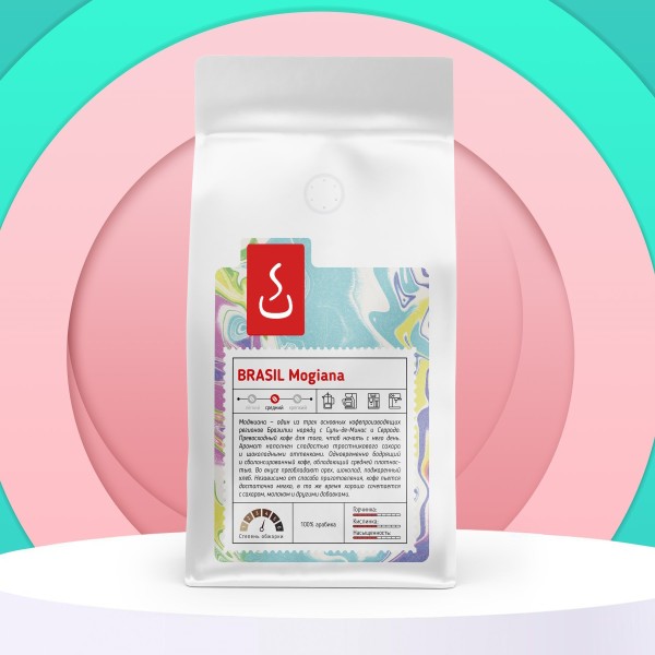 Кофе Бразилия Моджиана "SOLO CUP", 1000г