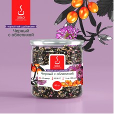 Чай черный с облепихой SOLO, ПЭТ БАНКА, 80г