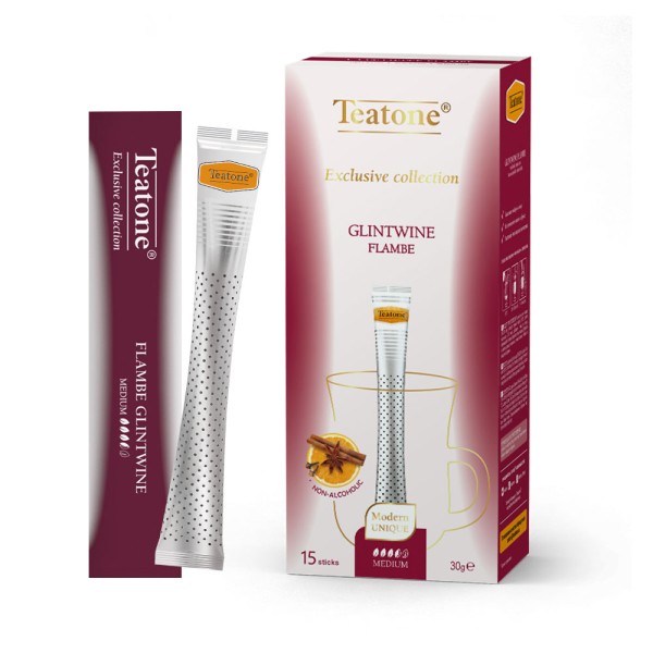 Чайный напиток Пылающий Глинтвейн в стиках для разовой заварки TEATONE 15 стиков по 2г