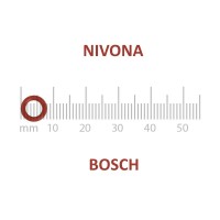 Уплотнительное кольцо M 0050-15 силикон (выход ЗУ Nivona, Bosch)