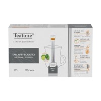Черный чай с ароматом бергамота в стиках для разовой заварки TEATONE 100 стиков по 1,8г