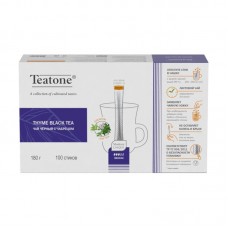 Чёрный чай с чабрецом в стиках для разовой заварки TEATONE 100 стиков по 1,8г