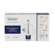 Черный чай Английский завтрак в стиках для разовой заварки TEATONE 100 стиков по 1,8г