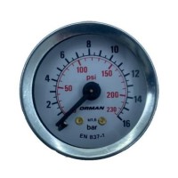 Манометр насоса 40 мм 0-16 атм. M6 для группы E61