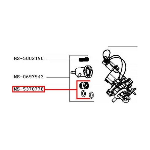 Уплотнитель втулки клапана Krups XP/ЕА MS - 5370778 OR03043