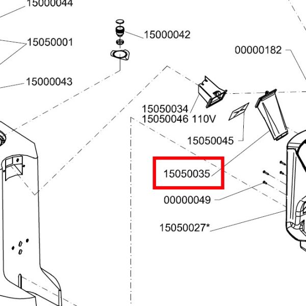Шахта для молотого кофе (желоб) NUOVA SIMONELLI MDX On Demand 15050035