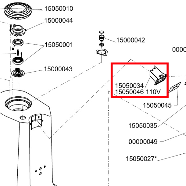 Шахта переходная NUOVA SIMONELLI MDX ON DEMAND 15050046, 15050034