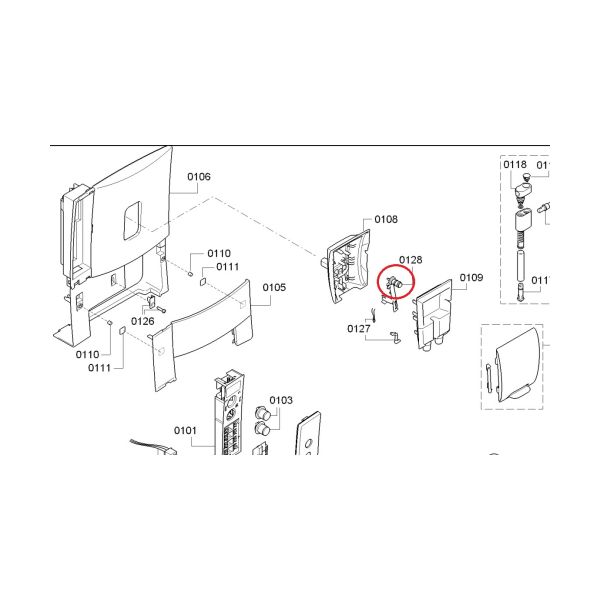 Уплотнитель парового соед Bosch TES, Siemens EQ.5 7710428