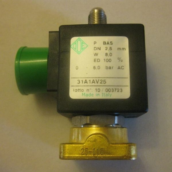 Трехходовой электромагнитный клапан ODE 230 В перем.ток DN 2.5мм -10 до +140C