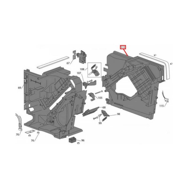 Основание корпуса (правая сторона) DeLonghi ECAM 5313245721