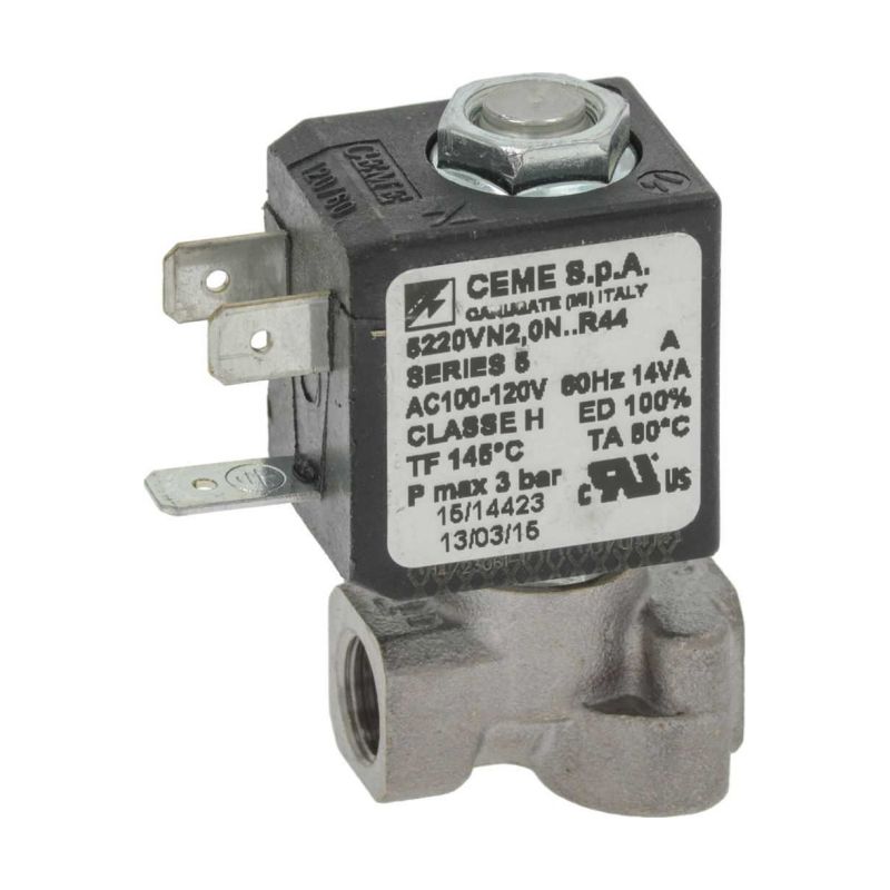Двухходовой электромагнитный клапан CEME 1/8FF 100-120В 60Гц ø 2,0 мм